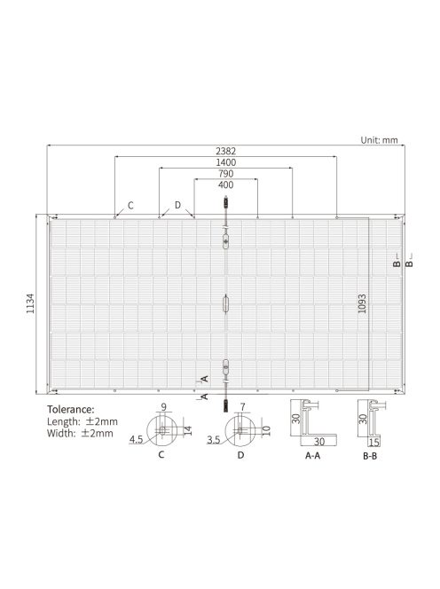 Longi LR8-66HGD615M ezüst keretes Bifacial Hi-MO7 napelem HPDC technológiával